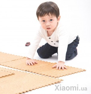 Коврик пазл для детей Xiaomi SON OF OAK из пробкового дерева 119.2cm/119.2cm/16pcs